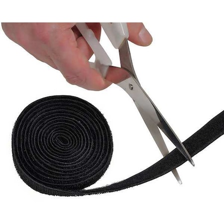 Cable Tie, 4 ft L, Variable Max Bundle Dia., Black, Nylon, 22 lb Strength MPN:US/CTTAPE1.2B