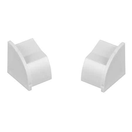 End Cap, 0.875 in H, 0.1 ft L, 0.875 in W, 1 Channel, PVC, White MPN:US/ECAP22QSW