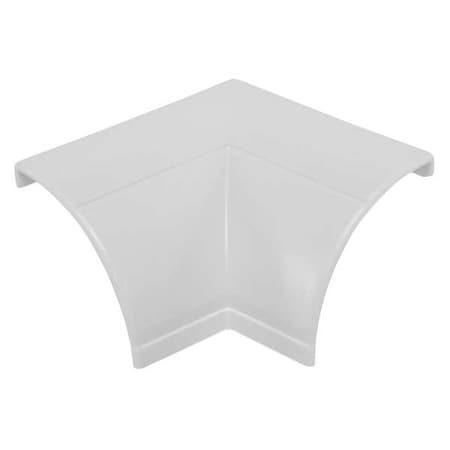 90 Degree Internal Elbow, 1 1/2 in L, 3/4 in W, 1 Channel, PVC, White MPN:US/FLIB22QSW