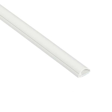 Cover Plate Raceway, Micro Series, 1 Channel, 5/8 in W, 5/16 in H, 79 in L, White MPN:US/R2D1608W/GR