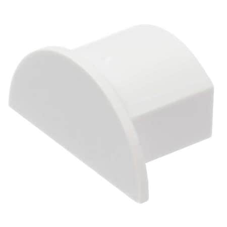 End Cap, 1/2 in L, PVC, White MPN:EC2010W