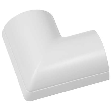 90 Degree Flat Elbow, 3 1/4 in L, PVC, White MPN:FLFB5025W