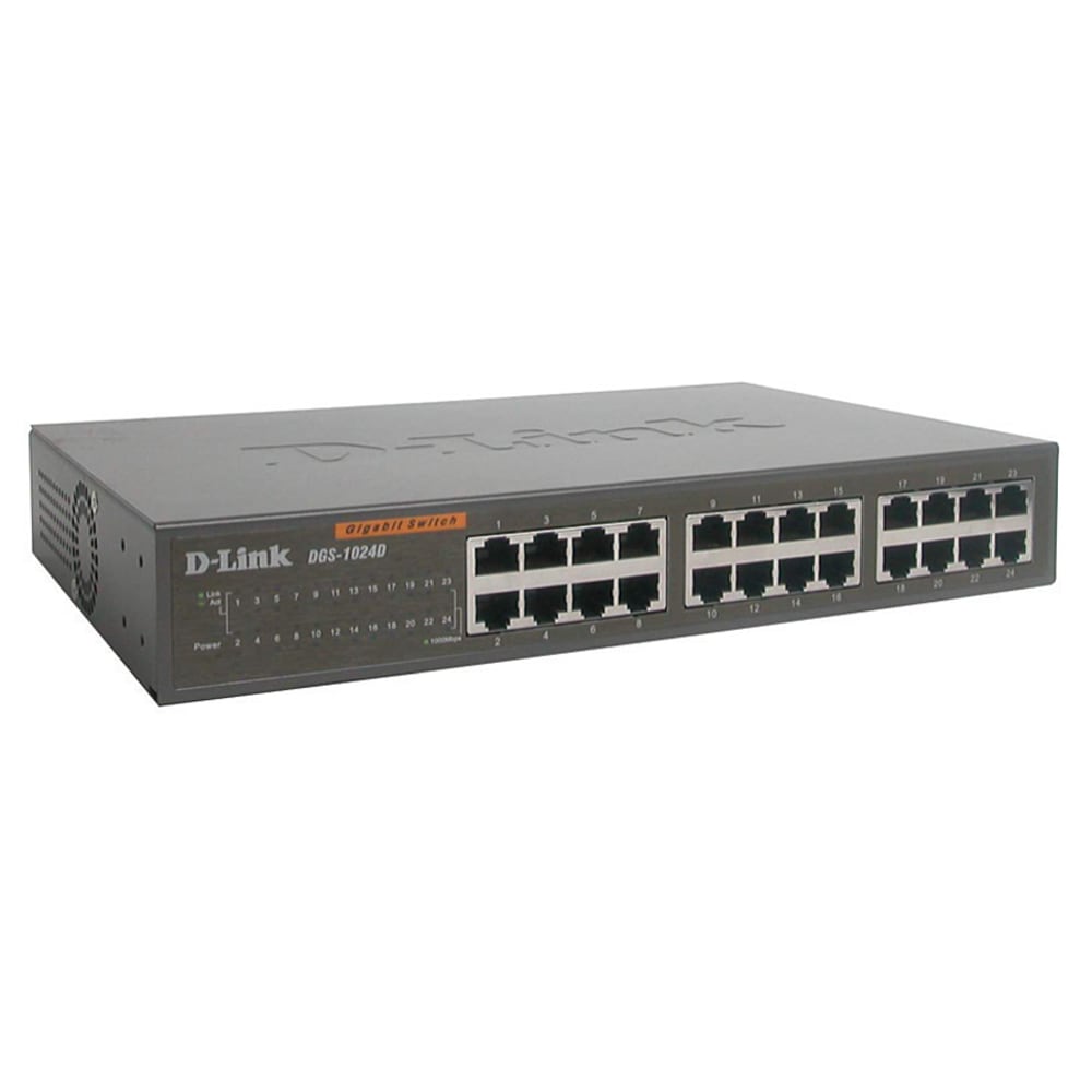 D-Link DGS-1024D 24-Port 10/100/1000 Gigabit Switch MPN:DGS-1024D