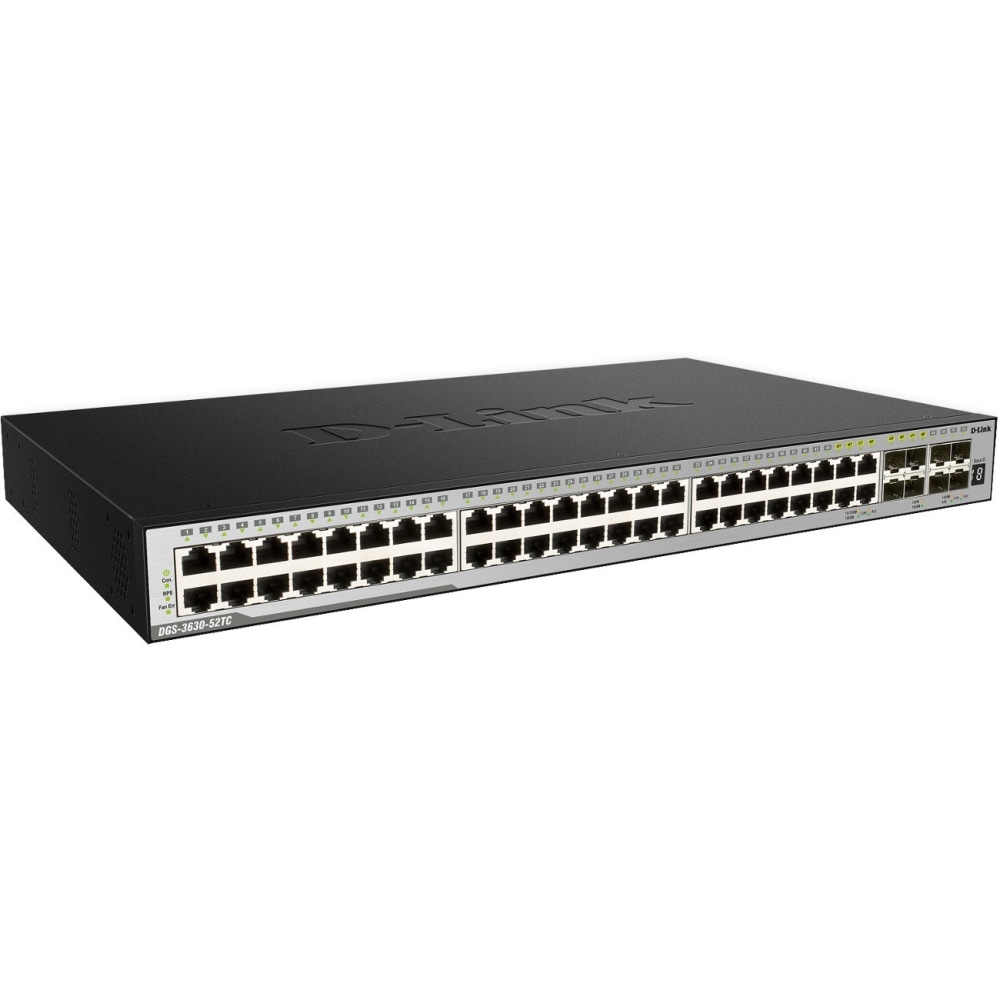 D-Link DGS-3630-52PC/SI Layer 3 Switch - 48 Ports - Manageable - 3 Layer Supported - Modular - Optical Fiber, Twisted Pair - Lifetime Limited Warranty MPN:DGS-3630-52PC/SI