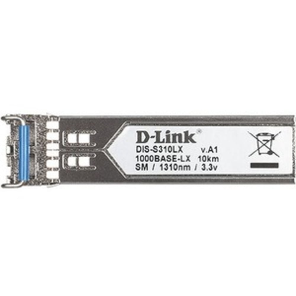 D-Link 1-port Mini-GBIC SFP to 1000BaseLX Single-Mode Fibre Transceiver - - DISS310LX MPN:DIS-S310LX