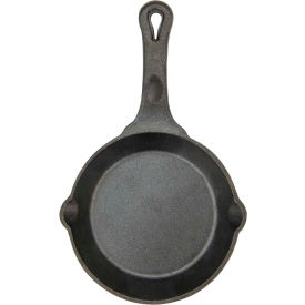 Winco CAST-6 Round Cast Iron Skillet CAST-6 - Pkg Qty 6