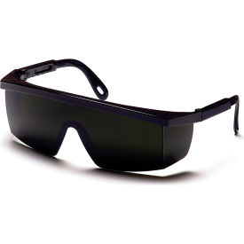 Pyramex® Integra® Safety Glasses Anti-Fog Shade 5.0 IR Green Lens/Black Frame SB450SF - Pkg Qty 12