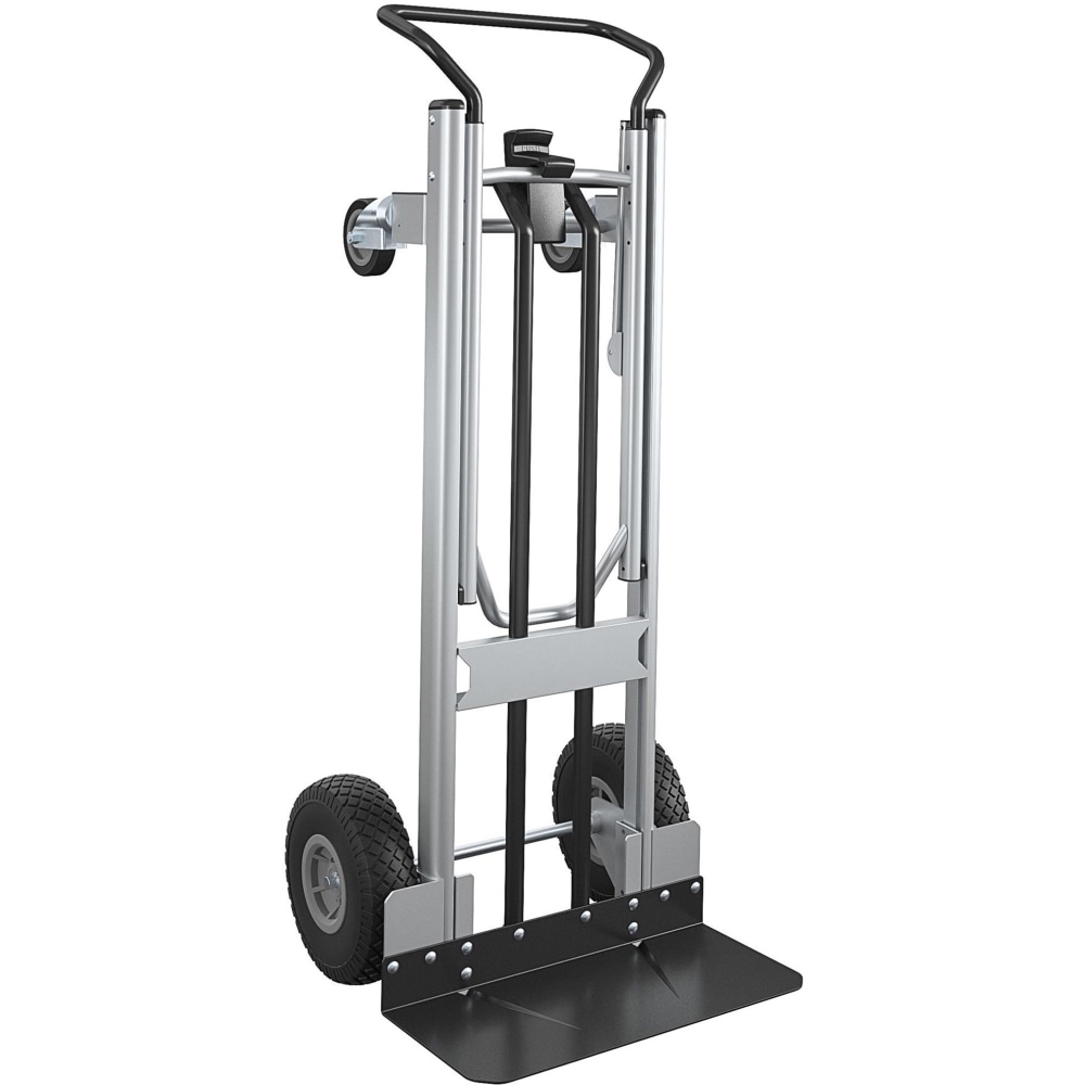 Cosco 2-in-1 Hybrid Hand Truck - 1000 lb Capacity - 4 Casters - 19.5in Length x 19.5in Width x 48in Height - Black - 1 Each MPN:12204ASB1E