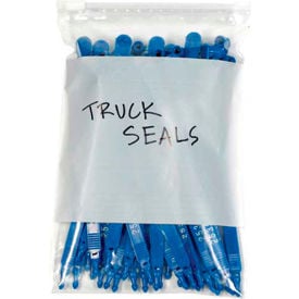 GoVets™ Slide Seal Reclosable Poly Bag W/White Block 16