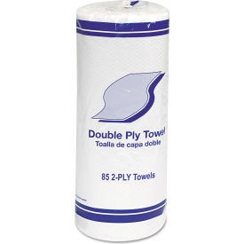 Kitchen Roll Towels 2-Ply White 85/Roll 30 Rolls/Case GEN1797