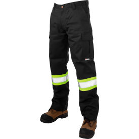 Tough Duck Relaxed Fit Twill Safety Cargo Utility Pants 32