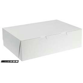 Tuck-Top Bakery Boxes 19w X 14d X 4h White 50 ct SCH 1029