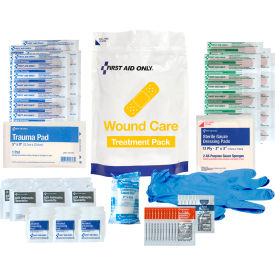 First Aid Only Wound Care Treatment Pack Fabric White 137 Pieces 91164