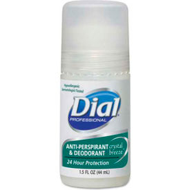 Dial® Anti-Perspirant Deodorant Crystal Breeze 1.5 oz. Roll-On 48/Case - DIA 07686 DIA 07686