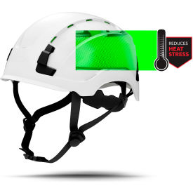 General Electric Safety Helmet 4 Pt. Ratchet Suspension Vented Class C Type 2 White GH500W