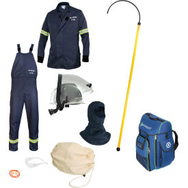 Enespro® EV Airlite Jacket/Bib Kit 12 cal/cm Rescue Hook No Gloves XL KTEV-12JBA-XLNG