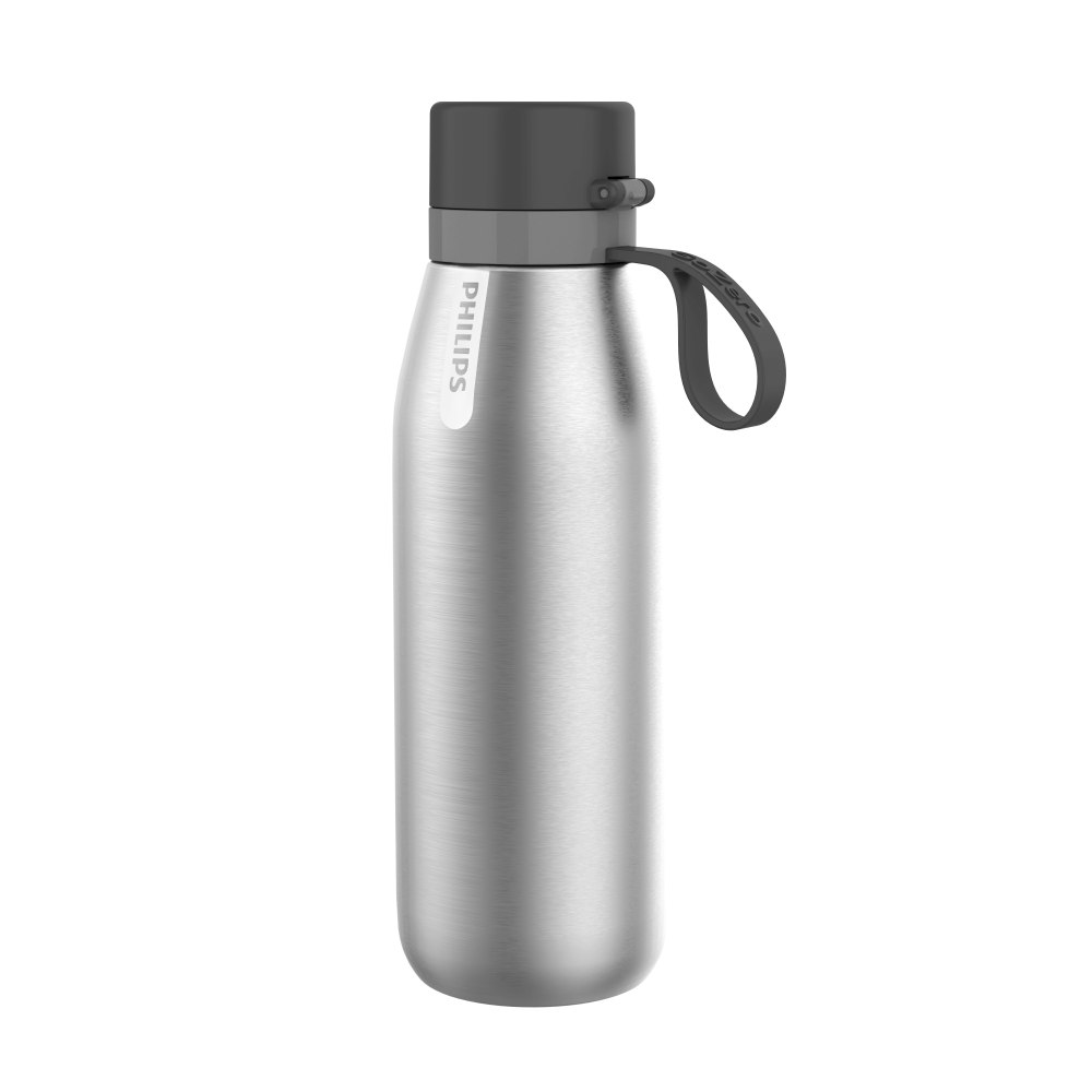 Philips GoZero Everyday Insulated Stainless-Steel Water Bottle With Filter, 32 Oz, Silver MPN:AWP2772SVO/37