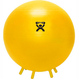 CanDo® Inflatable Exercise Ball with Feet Yellow 18