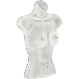 Global Approved 900519-WHT Plastic Female Form For Pegboard/Slatwall 22.75