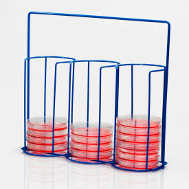 Bel-Art Poxygrid 100mm Petri Dish Carrying Rack 30 Places 189790000