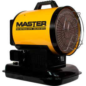 Master® Kerosene/Diesel Radiant Heater with Thermostat Battery Operated 80000 BTU 120V MH-80TBOA-OFR