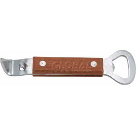 Winco CO-303 Can Tapper / Bottle Opener W/ Wooden Handle CO-303 - Pkg Qty 24