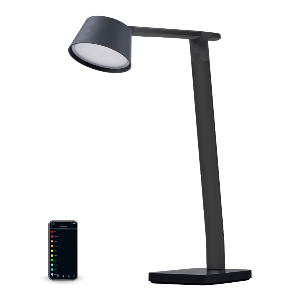 Black+Decker Verve Designer Series Smart LED Desk Lamp With USB Port, 17-3/8inH, Black MPN:LED2200-USBSM-BK