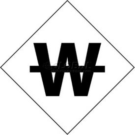 NMC DCL102 NFPA Label Symbol Use No Water 2-1/2