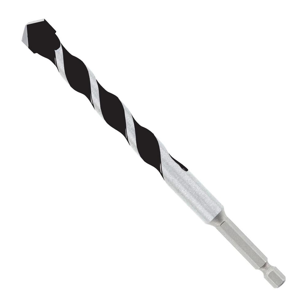 Rotary Drill/Hammer Drill Bits, Drill Bit Size (Inch): 1/2 , Shank Type: Hex , Drill Bit Material: Carbide , Flute Length (Inch): 4  MPN:DMAMM1120