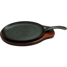Winco FS-2 Cast-Iron Fajita Server 2 Pieces Set FS-2 - Pkg Qty 12