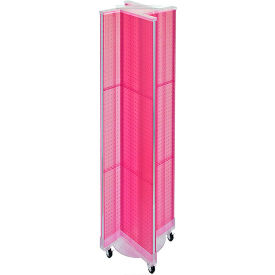 Global Approved 700461-PNK Pinwheel Pegboard Display W/Wheel Base 13.5
