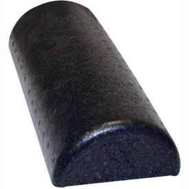 CanDo® Black Composite Foam Roller Half-Round 6