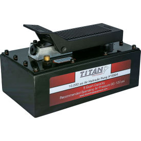 AME International Titan Air-Hydraulic Pump 10000 PSI 5 Quart Steel 15924