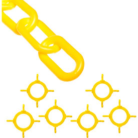Mr. Chain® 50' Cone Chain Connector Kit with Plastic Chain Yellow 02-KIT974