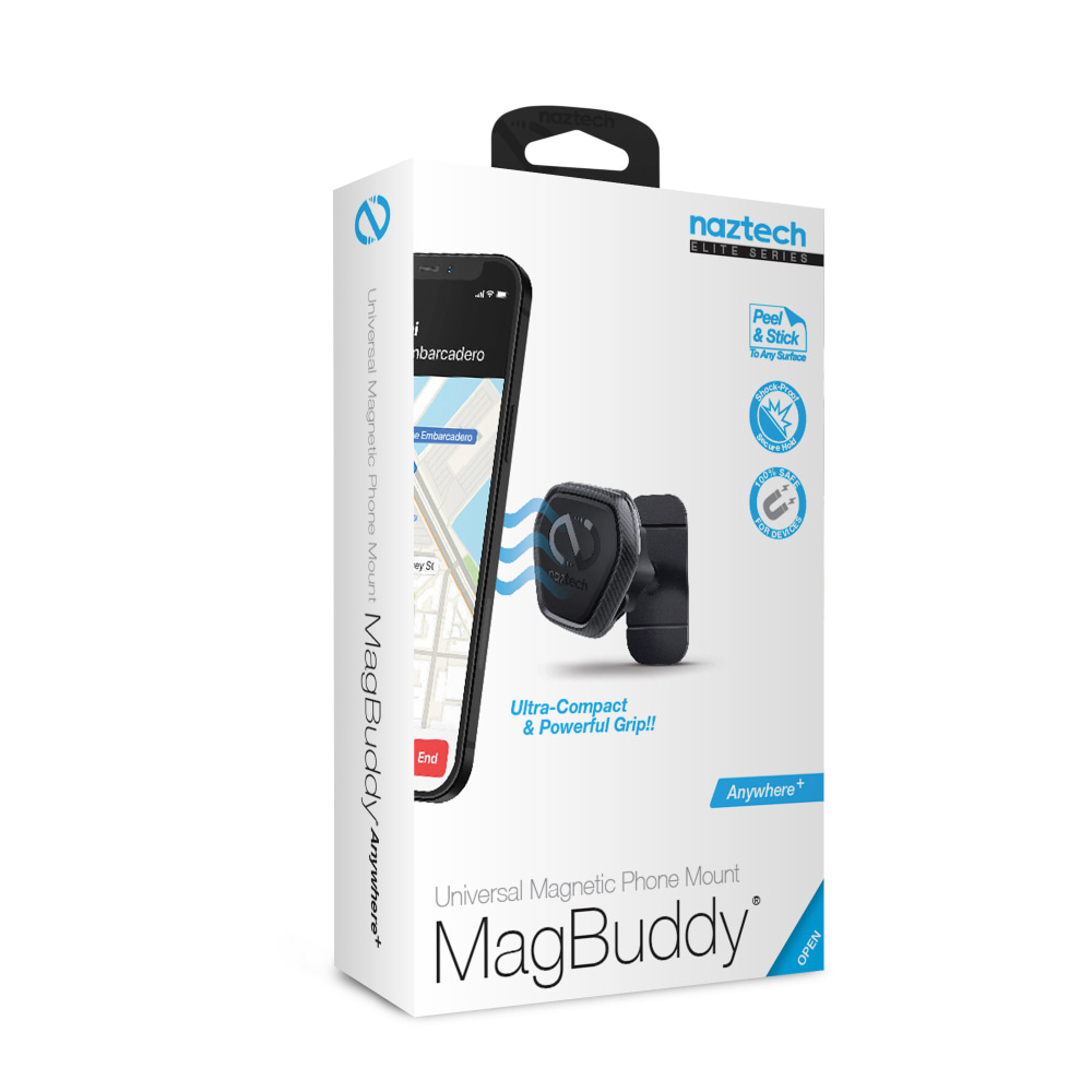 Naztech MagBuddy Elite Anywhere+ Mount, Black MPN:15474