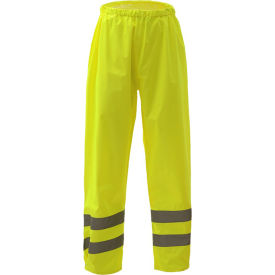 GSS Safety 6801 Class E Standard Waterproof Rain Pants Lime 4XL/5XL 6801-4XL/5XL