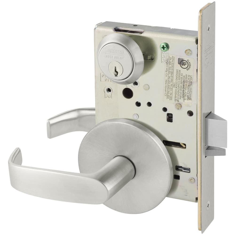 Lever Locksets, Lockset Type: Entrance , Key Type: Keyed Different , Back Set: 2-3/4 (Inch), Cylinder Type: Conventional , Material: Metal  MPN:8205 LL 32D