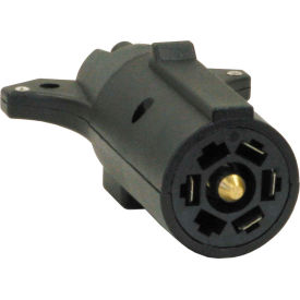 Buyers Products 7-Way Flat to 5-Way Round Plastic Trailer Connector Adapter - TC2075P TC2075P