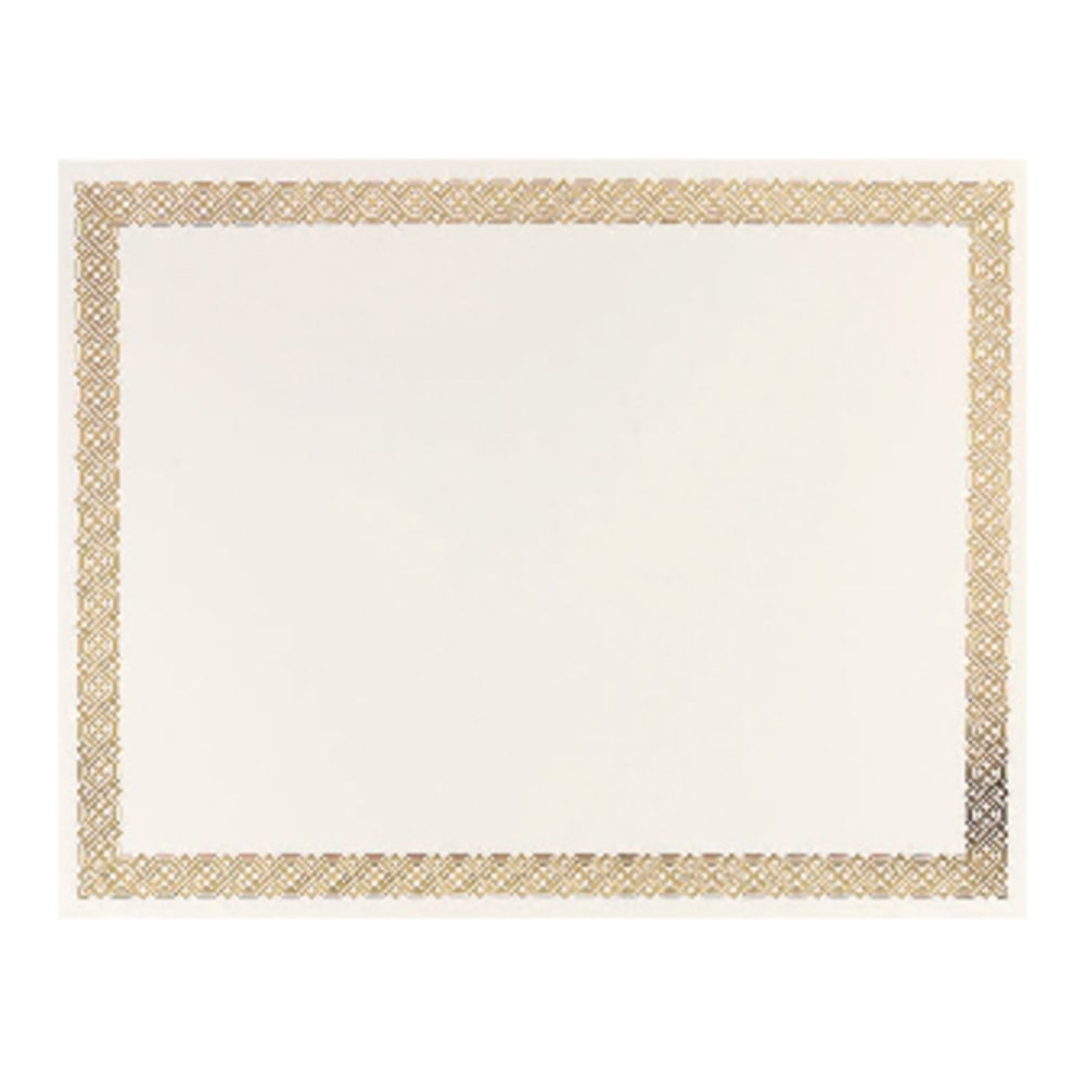 Great Papers! Foil Certificate, 8 1/2in x 11in, Gold Braided, Pack Of 12 MPN:936060