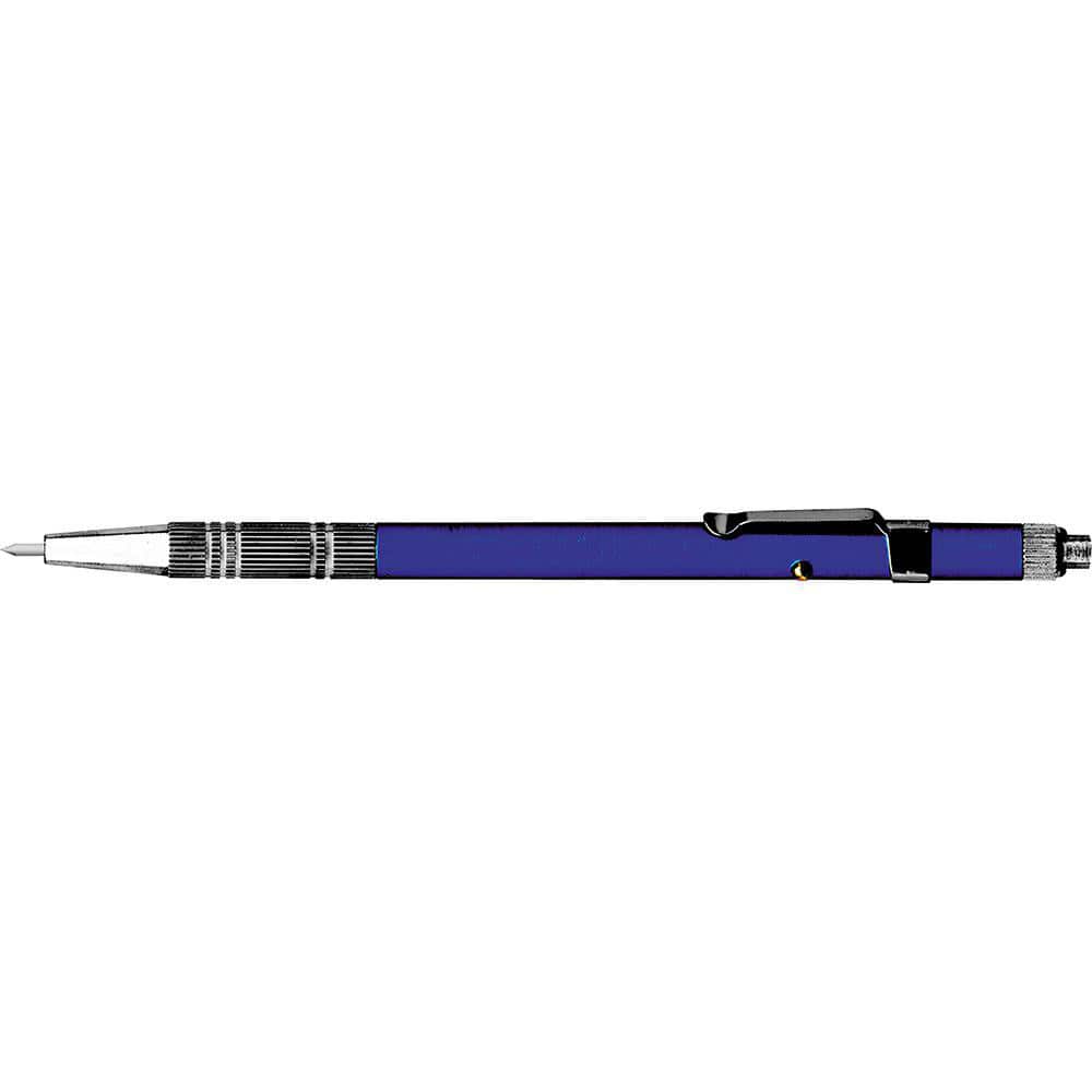 Scribes, Scriber Type: Needle Point Pocket Scriber , Tip Style: Straight , Overall Length (Inch): 6 , Tip Type: Retractable , Body Material: Aluminum  MPN:525000000