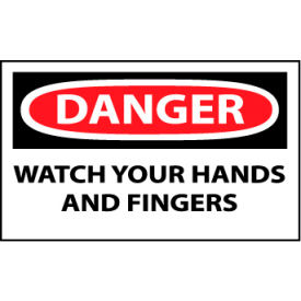 Machine Labels - Danger Watch Your Hands And Fingers D621AP