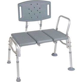 Drive Medical Heavy Duty Bariatric Plastic Seat Transfer Bench Adjustable Height 12025KD-1