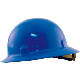 Jackson Safety Blockhead Full Brim Hard Hat Non-Vented 8-Pt. Ratchet Suspension Blue 20699 - Pkg Qty 10