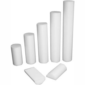 CanDo® White PE Foam Roller Round 6