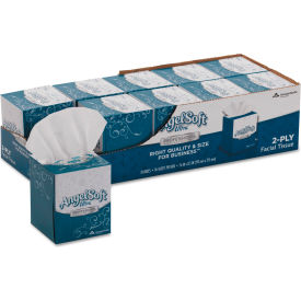 Angel Soft® Professional Series Ultra Facial Tissue 2-Ply White 96 Sheets/Box 10 Boxes/Case 4636014