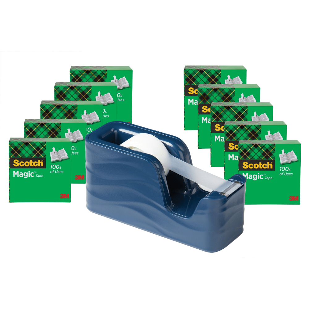 Scotch Magic Tape C18 Dispenser Value Pack - 333.33 yd Length x 0.75in Width - Matte - Dispenser Included - 1 Pack MPN:810K10C20MI