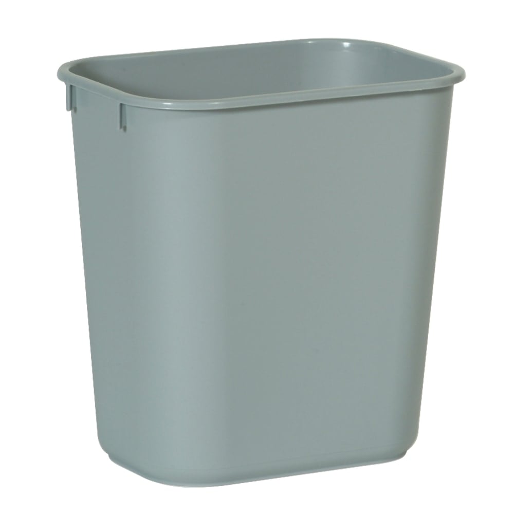 Rubbermaid Durable Polyethylene Wastebasket, 3 1/4 Gallons (12.3L), Gray (Min Order Qty 8) MPN:FG295500 GRAY