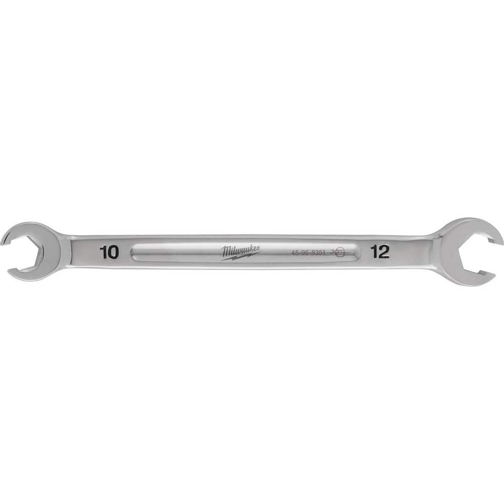 Flare Nut Wrenches; Wrench Type: Open End; Head Type: Straight; Double/Single End: Double; Opening Type: 6-Point Flare Nut; Material: Steel; Finish: Chrome MPN:45-96-8351