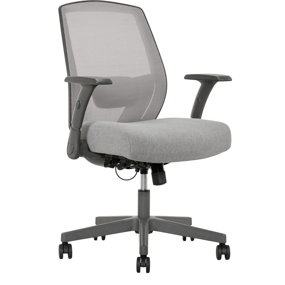 Serta SitTrue Rayne Ergonomic Mesh/Fabric Mid-Back Task Chair, Gray MPN:51878-CN