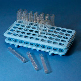 Grip Rack Rack with Tube Grippers For up to 17mm Tubes 50-Place Autoclavable Blue 456920